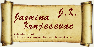 Jasmina Krnješevac vizit kartica